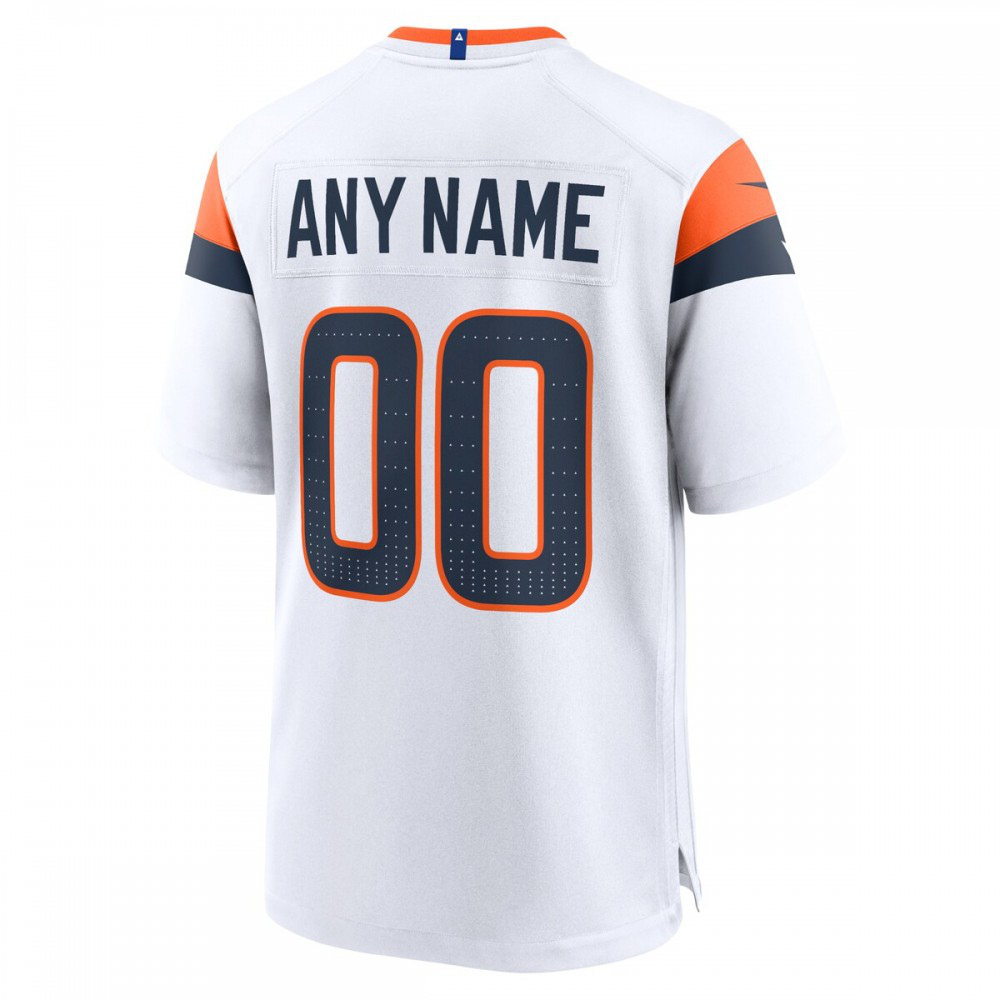 Denver Broncos Nike Custom Game Jersey - White-Profan Arena